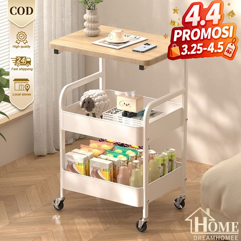 Jual COD Rak Troli Dengan Roda Rak Bumbu Dapur Rak kamar mandi Rak ...