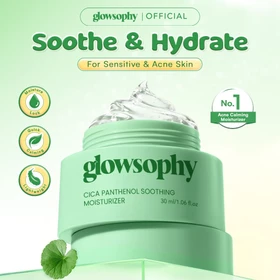 Glowsophy CICA Centella Soothing Moisturizer Gel 30ml Pelembab Wajah Ringan Kulit Berjerawat