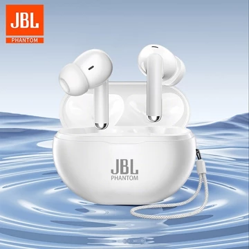 JBL Phantom Earphone Nirkabel TWS Asli Bluetooth 5.3 Headphone Suara Stereo 9D Earbud Olahraga