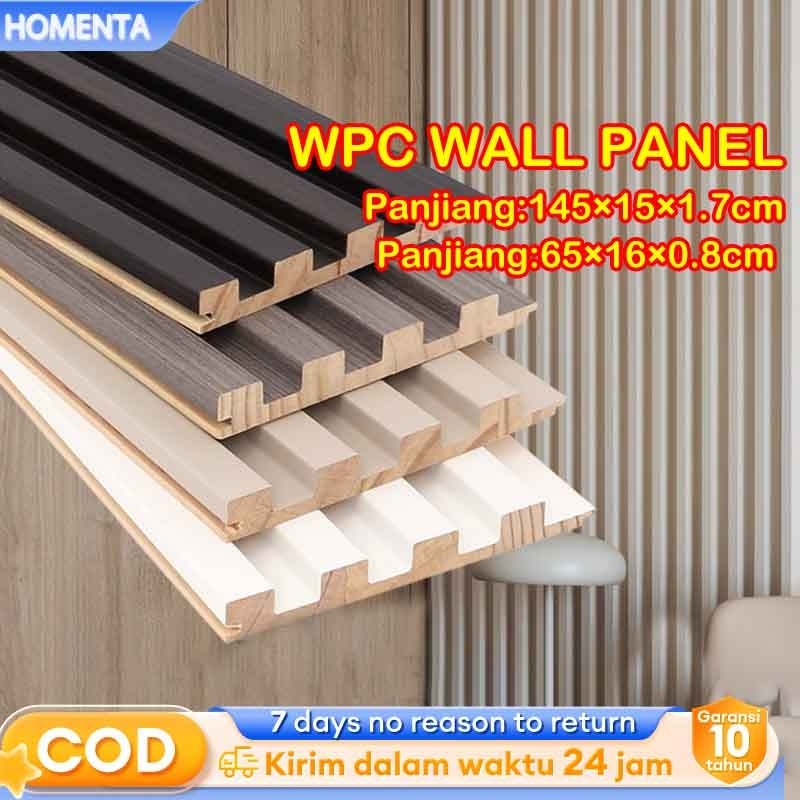 Jual Wood WPC Wall panel Dekorasi Dinding 65*18*1cm Anti Rayap Dan Anti ...