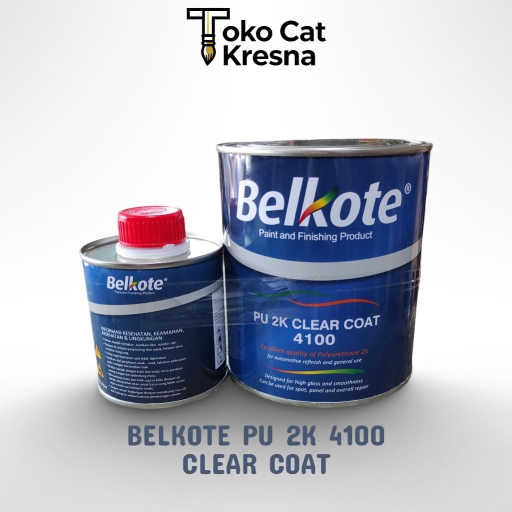 Jual Pernis PU Belkote 4100 Clear Coat 2K - Finishing Glossy, Varnish ...