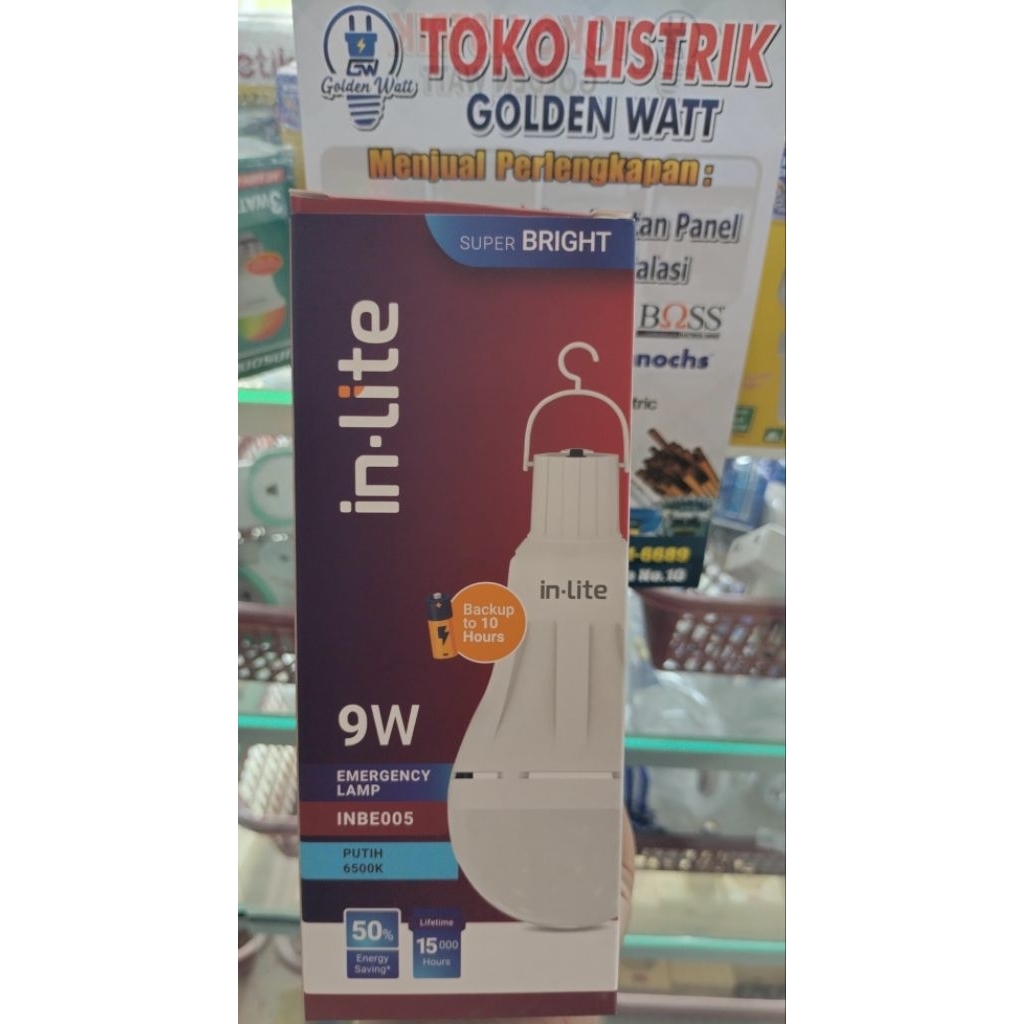 Jual IN-LITE EMERGENCY LAMP 9 WATT/ LAMPU EMERGENCY/IN-LITE SUPER ...