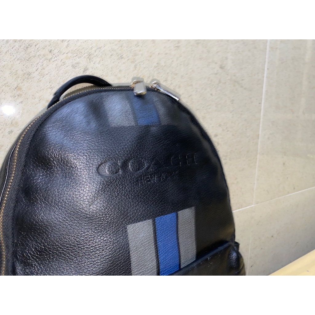 Jual tas ransel brand Coach kulit leather hitam black | Shopee Indonesia