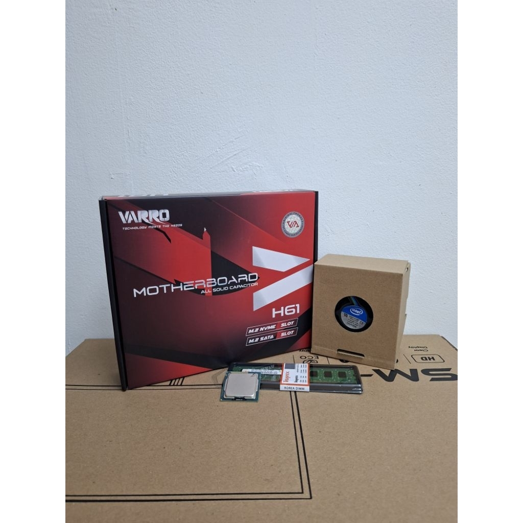 Jual Paketan Baru Mainboard VARRO H61 + Core i5 3470 + Fan + Ram ...