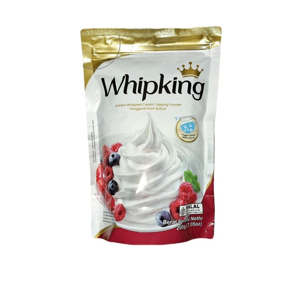 Jual WHIPKING WHIPPED CREAM TOPPING POWDER 200GR WHIP KING FORISA ...