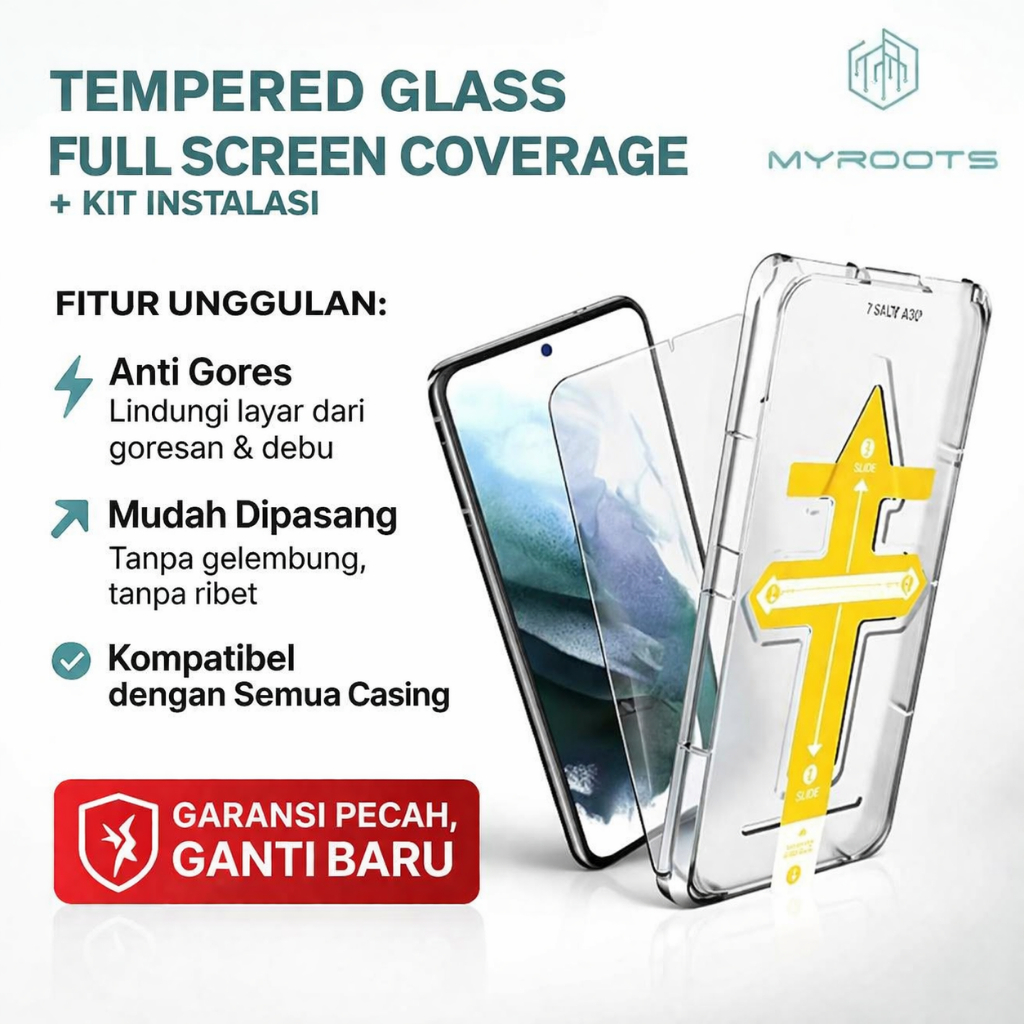 Jual Myroots Tempered Glass One Click For Samsung S25 S24 S23 + Ultra ...