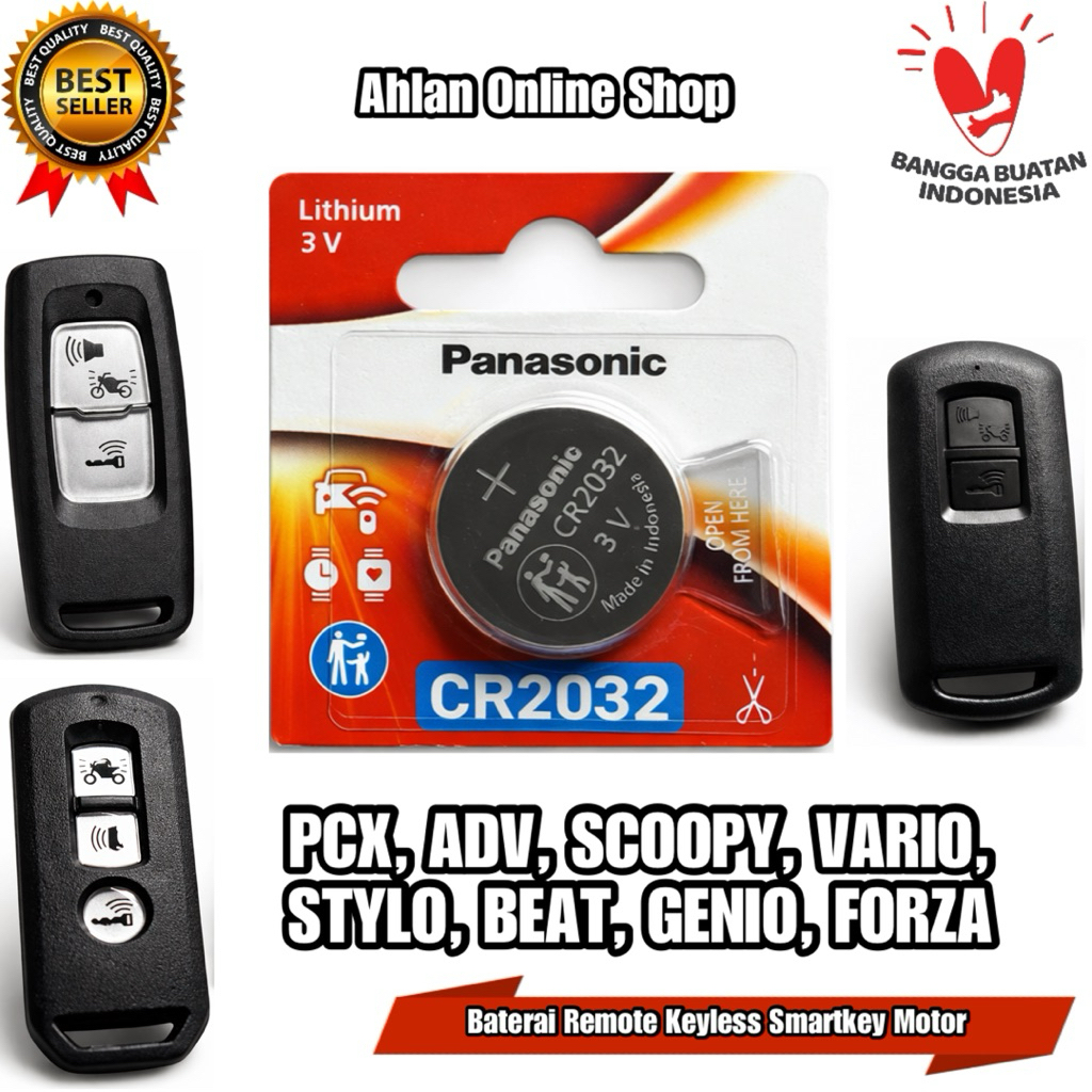 Jual Baterai Batre Remote Smartkey Keyless Honda Pcx Adv Forza Vario ...