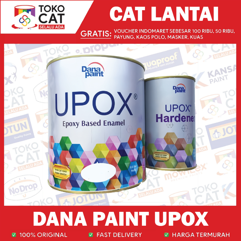 Jual CAT LANTAI EPOXY UPOX DANA PAINT FLOOR 1LTR/ FLOOR COATING PREMIUM ...