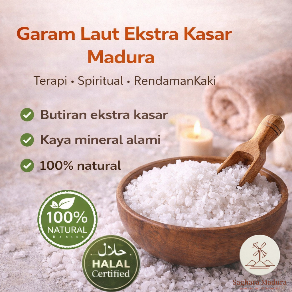 Jual Garam Laut Terapi - Spiritual - Rendaman Kaki EXTRA KASAR Madura ...