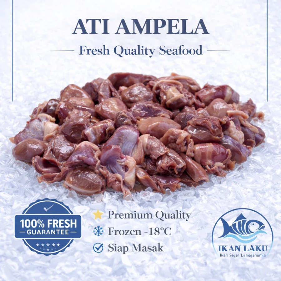 Ati Ampela Ayam 1kg Fresh Frozen, Tanpa Bahan Pengawet