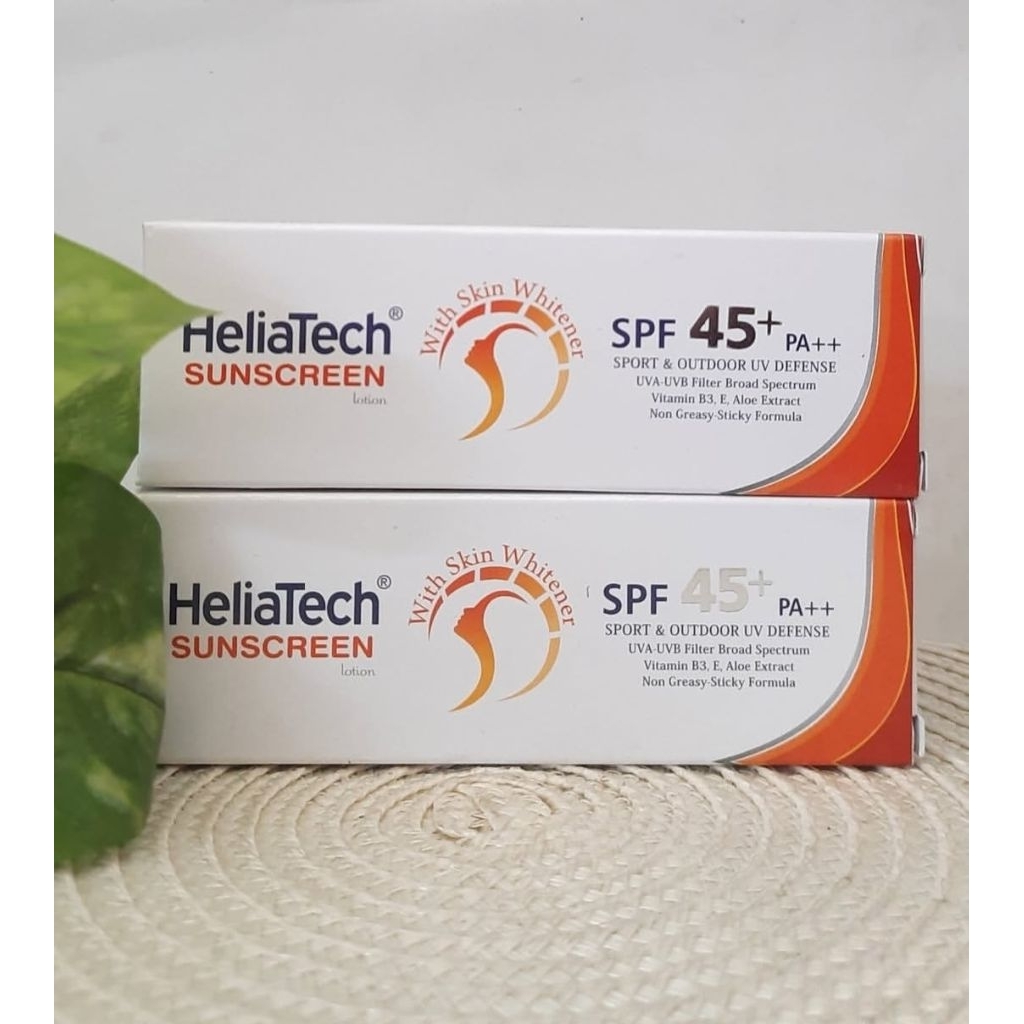 Jual Heliatech Sunscreen Lotion SPF 45+ 30 Gram Tube - Lindungi Kulit ...