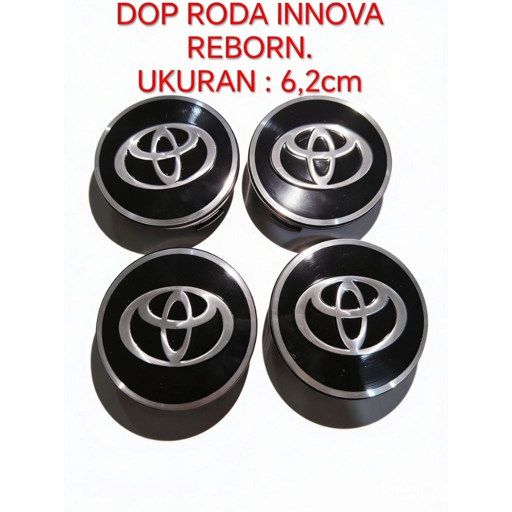 Jual TUTUP DOP RODA VELG TUTUP BAN VELG TOYOTA INNOVA REBORN HITAM ...