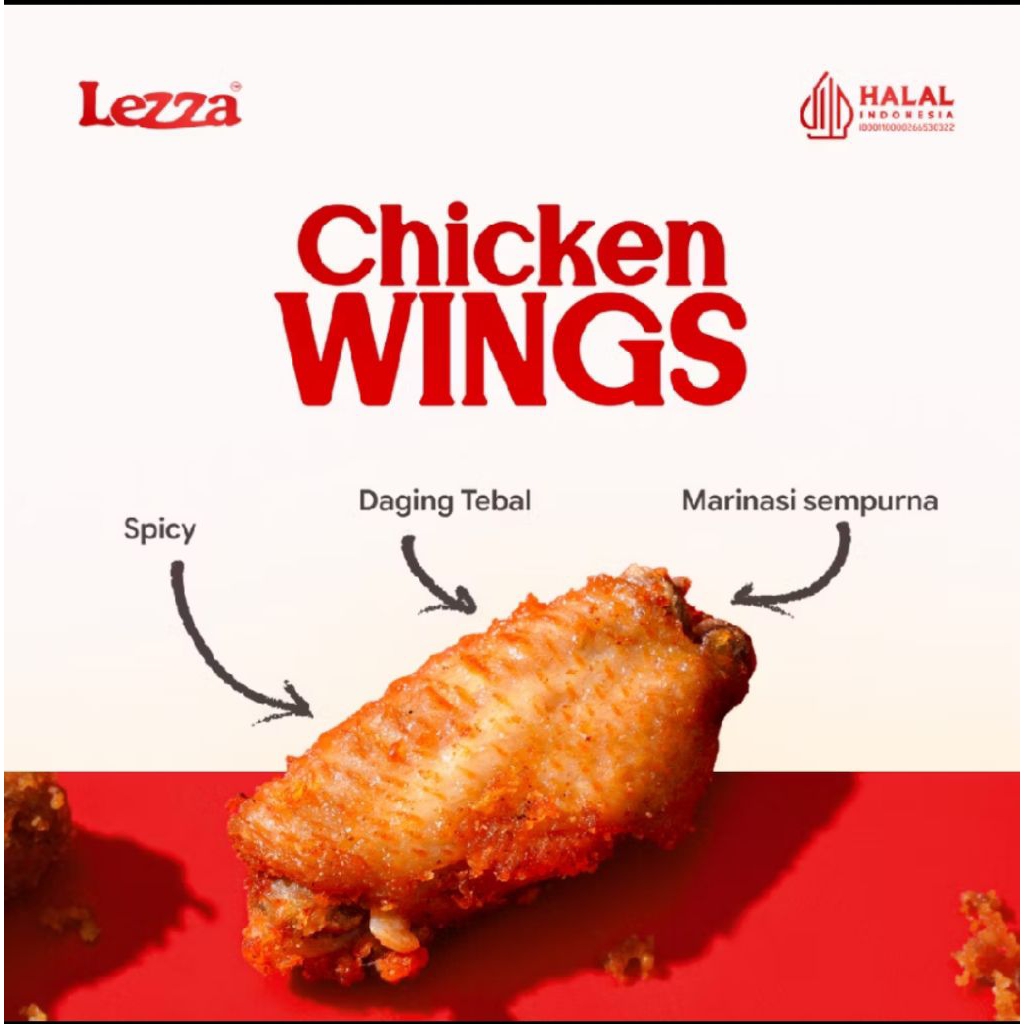 Jual LEZZA CHICKEN WINGS HOT AND SPICY 400 GRAM | Shopee Indonesia