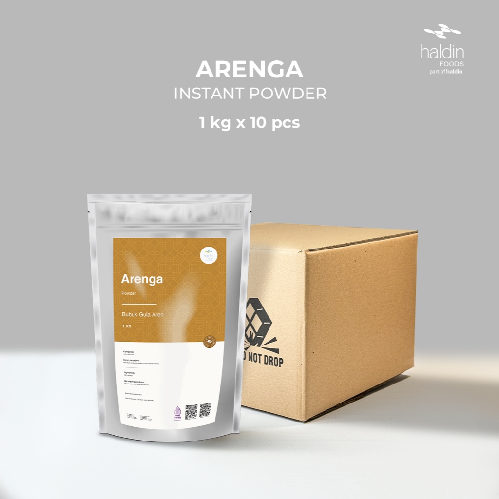 Jual haldinfoods Gula Aren Alami Powder 060 - 1 kg x 10 | Shopee Indonesia
