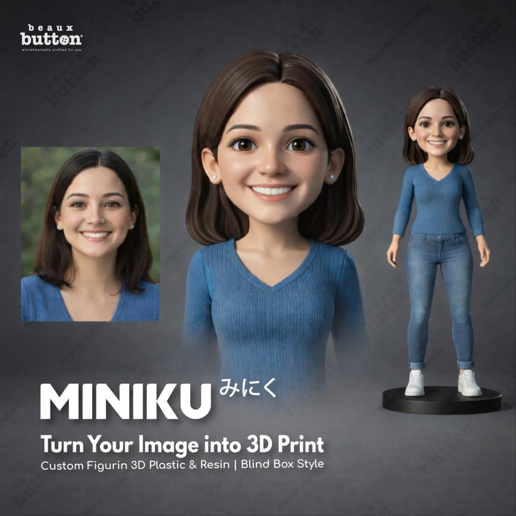 Jual MINIKU Cetak 3D Custom Karakter Miniatur Figurin Model | Shopee ...