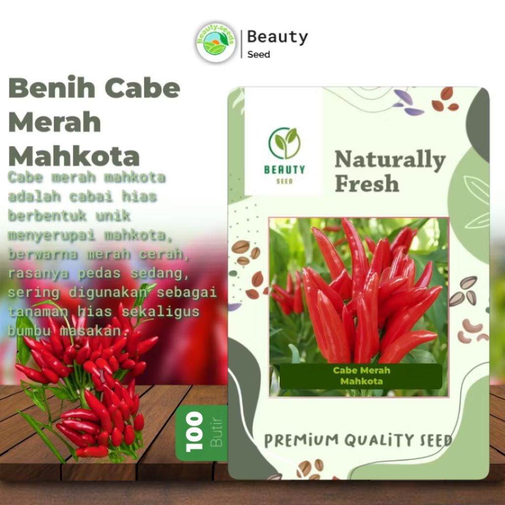 Jual Benih Cabe Merah Mahkota Dompol Premium 100 Butir - Bibit Benih ...