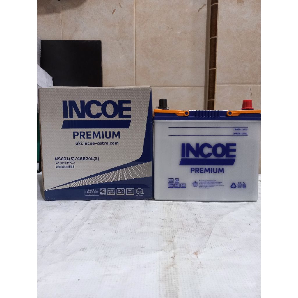 Jual AKI BATERAI MOBIL BASAH INCOE NS60LS 45B24LS 12V 45AH CRV HRV ...