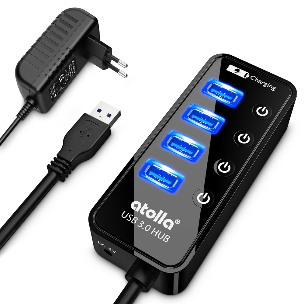 Jual Powered 5-in-1 USB 3.0 Hub Splitter USB Port Extension with ...