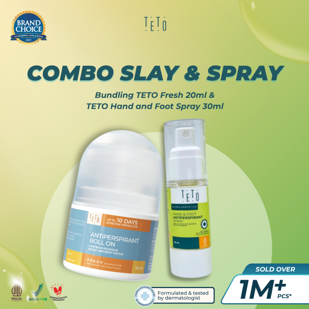 Jual TETO Paket Mix Teto Hand and Foot Spray 30ml Green Tea 30ml & Teto ...