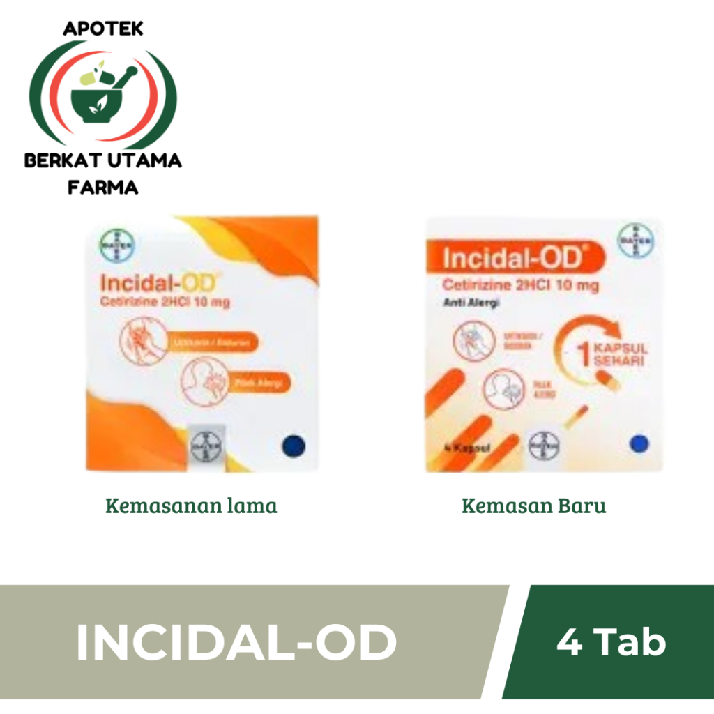 Jual INCIDAL-OD 10 MG 1 STRIP @ 4 KAPSUL | Shopee Indonesia