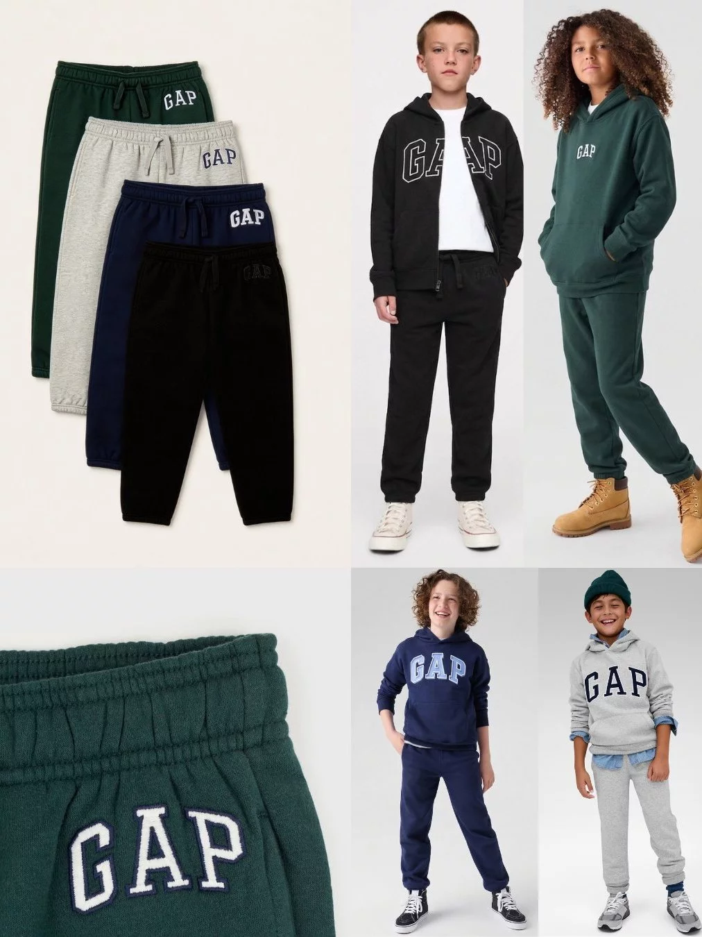 Celana Jogger GP Kids Anak Junior ABG Bahan Fleece Cutting Relaxed-Fit Logo Bordir - 2208
