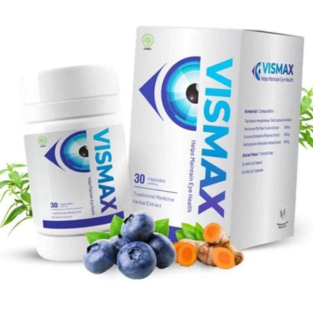 Jual Vismax 100% Original Asli Obat Mata Minus Katarak Rabun Vitamin ...