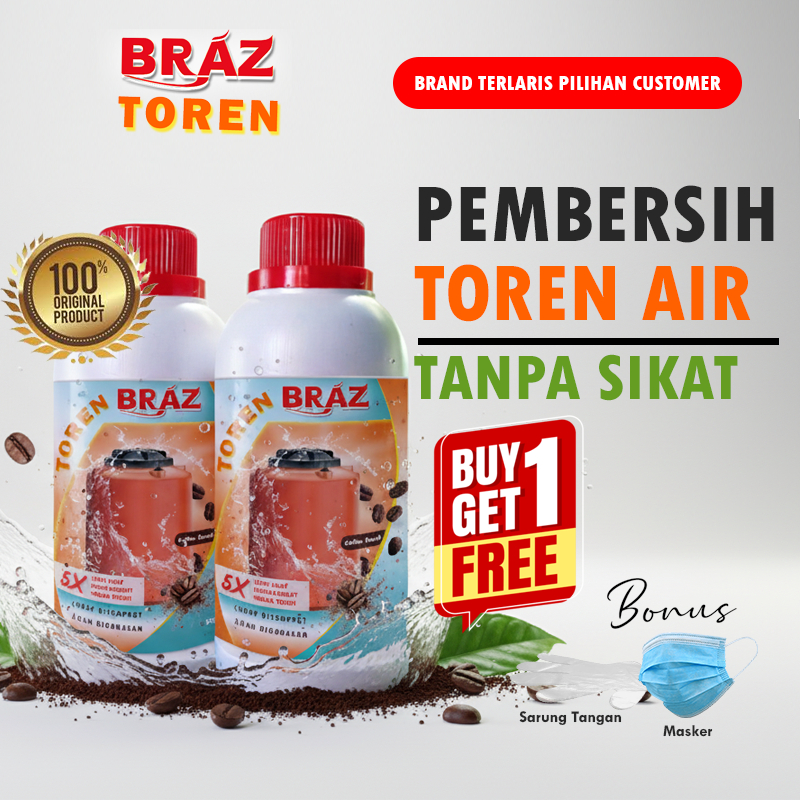 Jual Braz Toren Pembersih kerak lumut toren tandon tedmon tanpa sikat ...