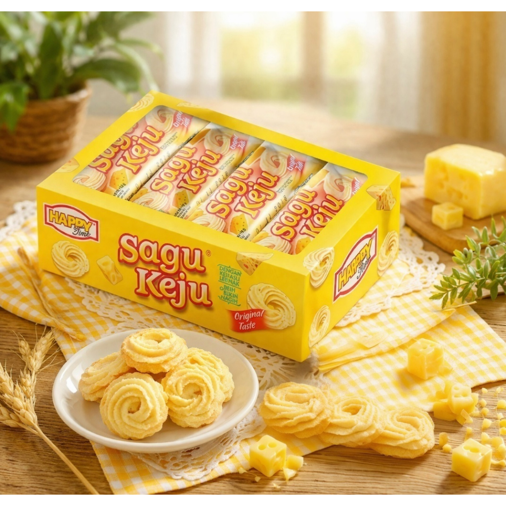 Jual HAPPY TIME - Sagu Keju Mini Snack Kue Kering Ringan Kemasan Combo ...