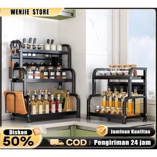 Rak Bumbu Dapur Stainless 3 Susun Anti Karat