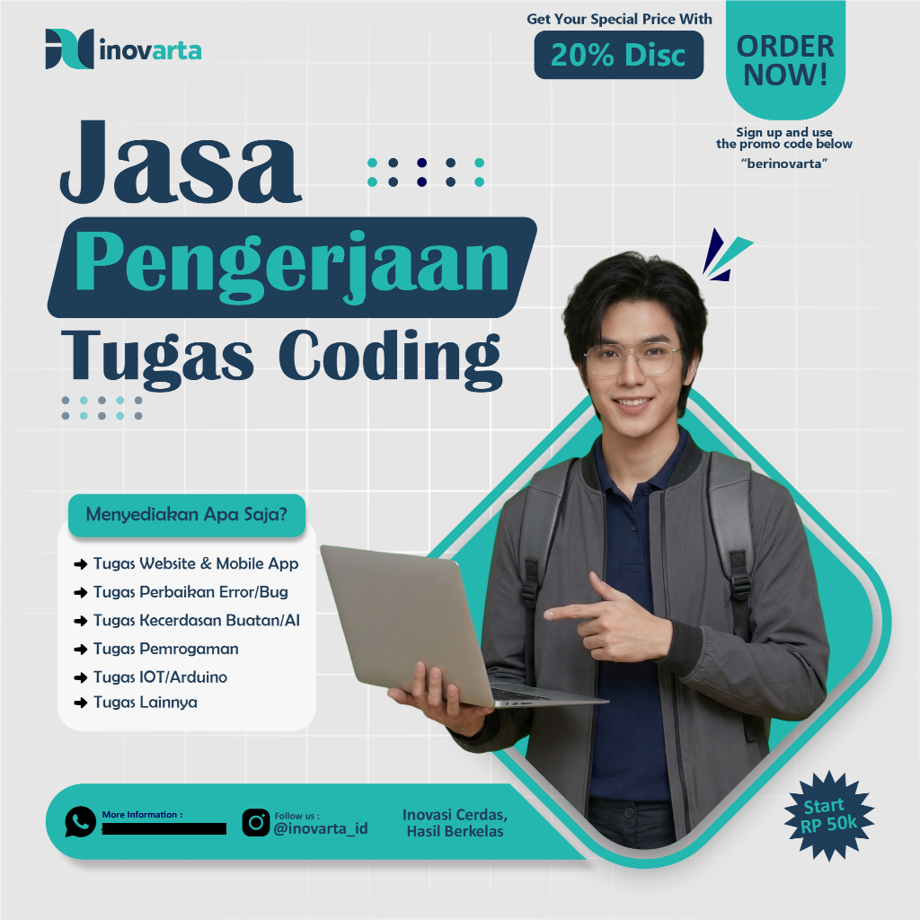 JASA CODING TUGASMU | WEBSITE, MOBILE APP, PERBAIKAN, DATA SIENCE, JAVA, PYTHON | PROFESIONAL, MURAH DAN CEPAT