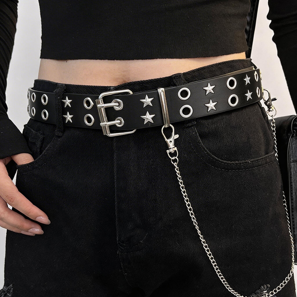 Jual Sabuk Chain Rantai Ikat Pinggang Pria Wanita Kulit Belt Celana ...