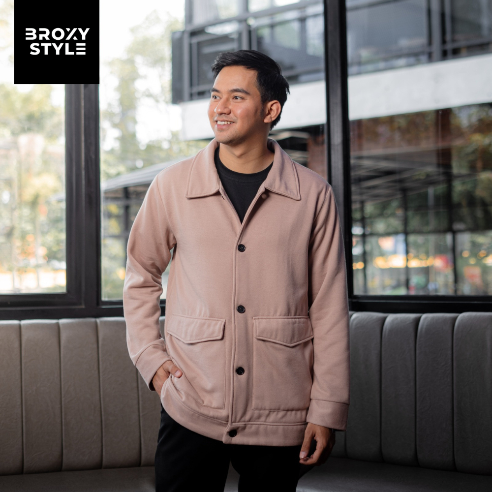 Jual Broxy Sacket Jacket Jaket Korean Style Pria Fleece Tebal Premium ...