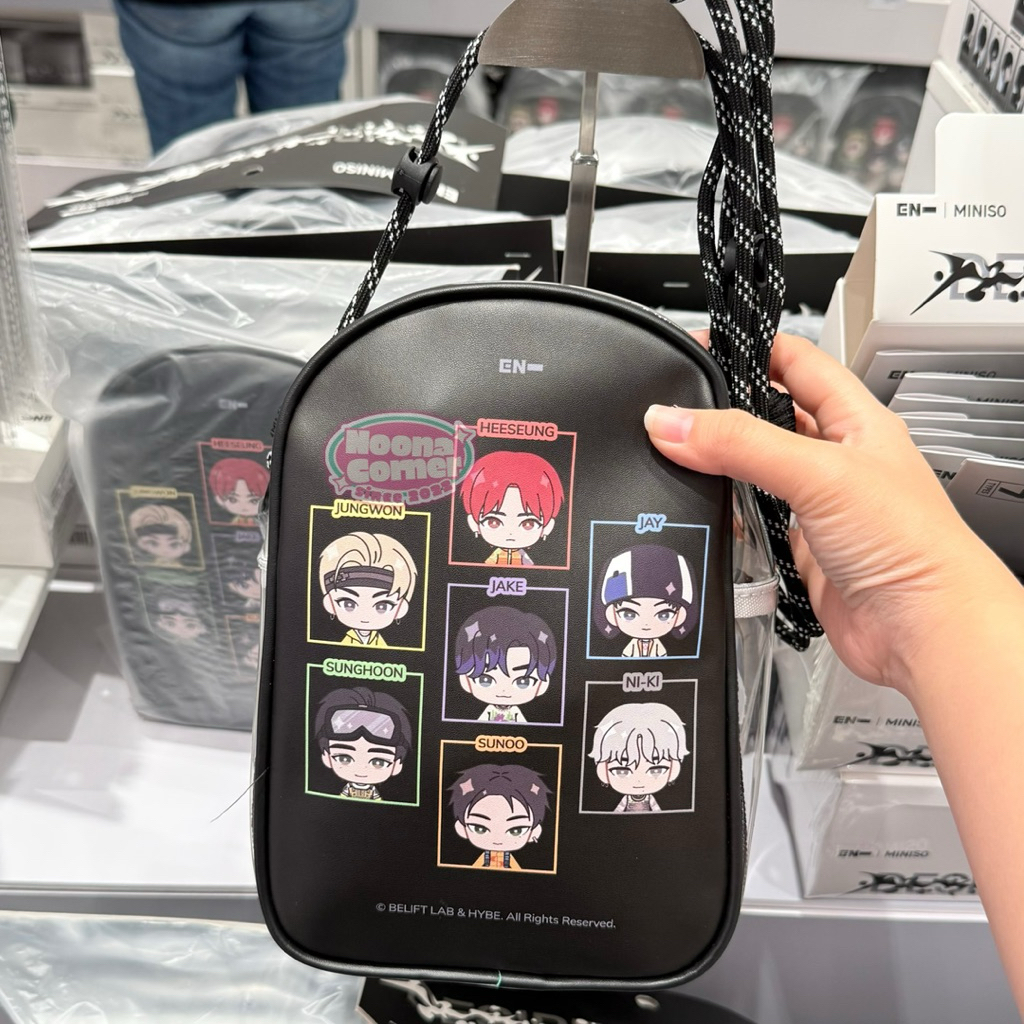 Jual Miniso x ENHYPEN ‼️ Shoulder Bag / Tas Slempang PVC / Ita