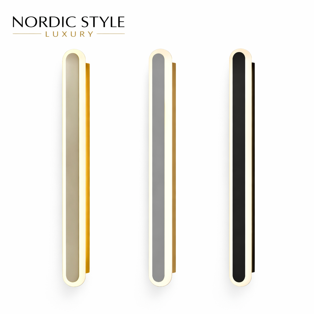 NORDIC STYLE LUXURY Lampu hias dinding LED 3 Warna Mewah Dan Estetik / Lampu hias dinding indoor