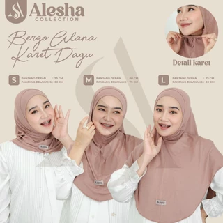 Alsha - Araya Bergo Instan Rayon Karet Dagu Size S/M/L Kaos Rayon Viscose