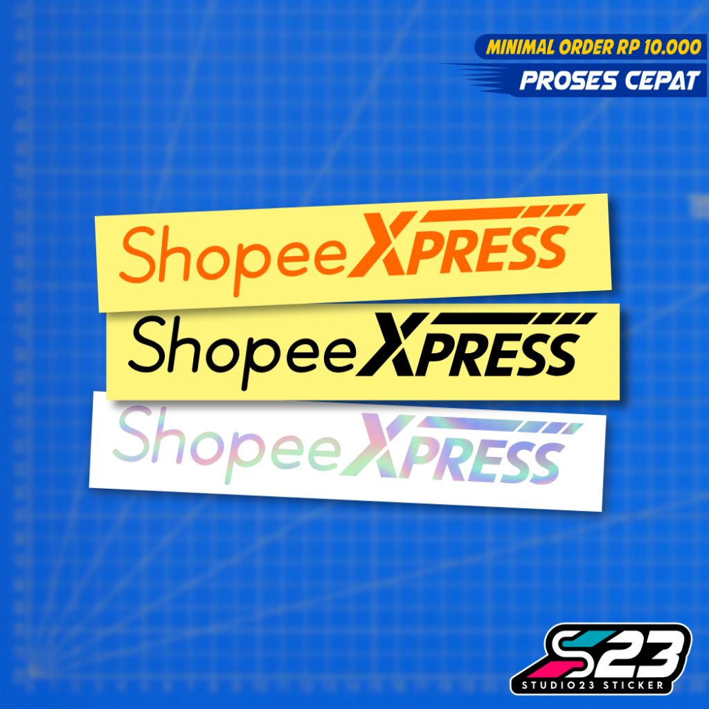Jual Sticker Shopee Express Cutting Stiker Hologram | Shopee Indonesia