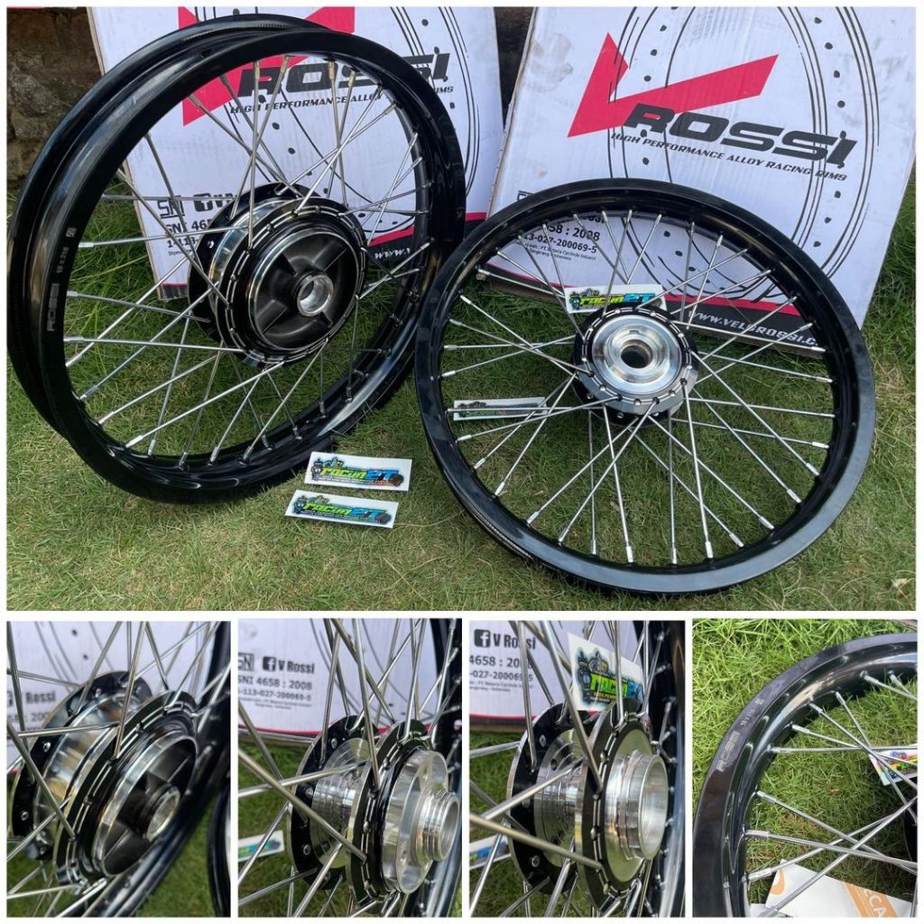 Jual VELG SET RX KING ROSSI GLOSSY RING 18 160/185 | Shopee Indonesia