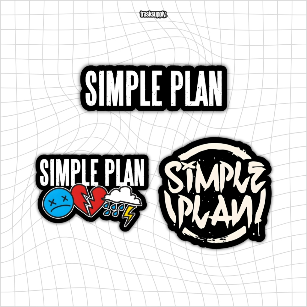 Jual Sticker Simple Plan - STICKER BAND | Shopee Indonesia