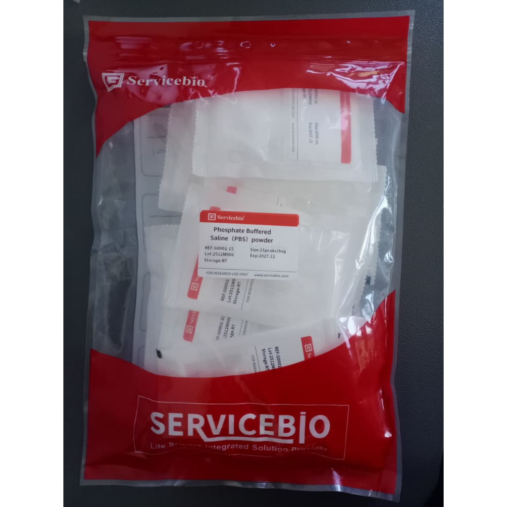 Jual PBS ( Phosphate Buffered Saline 10X) Powder isi 15pack, 1pack ...