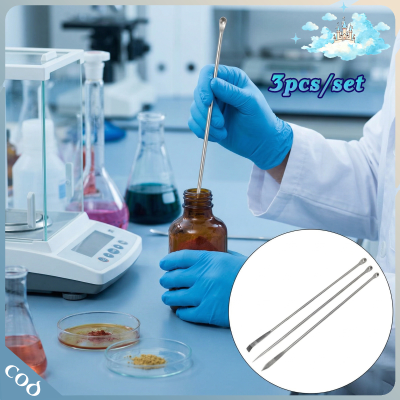 Jual Spatula Laboratorium Set 3Pcs 20cm SUS 304 Anti Karat Aman Mudah ...