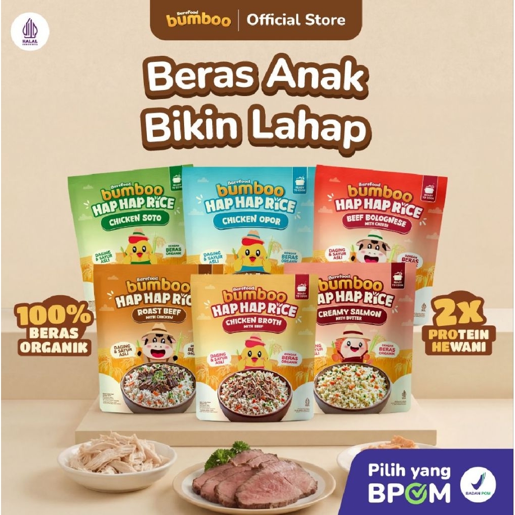Jual BUMBOO Hap Hap Rice - 100% Beras Organik Tanpa Pestisida - Double ...