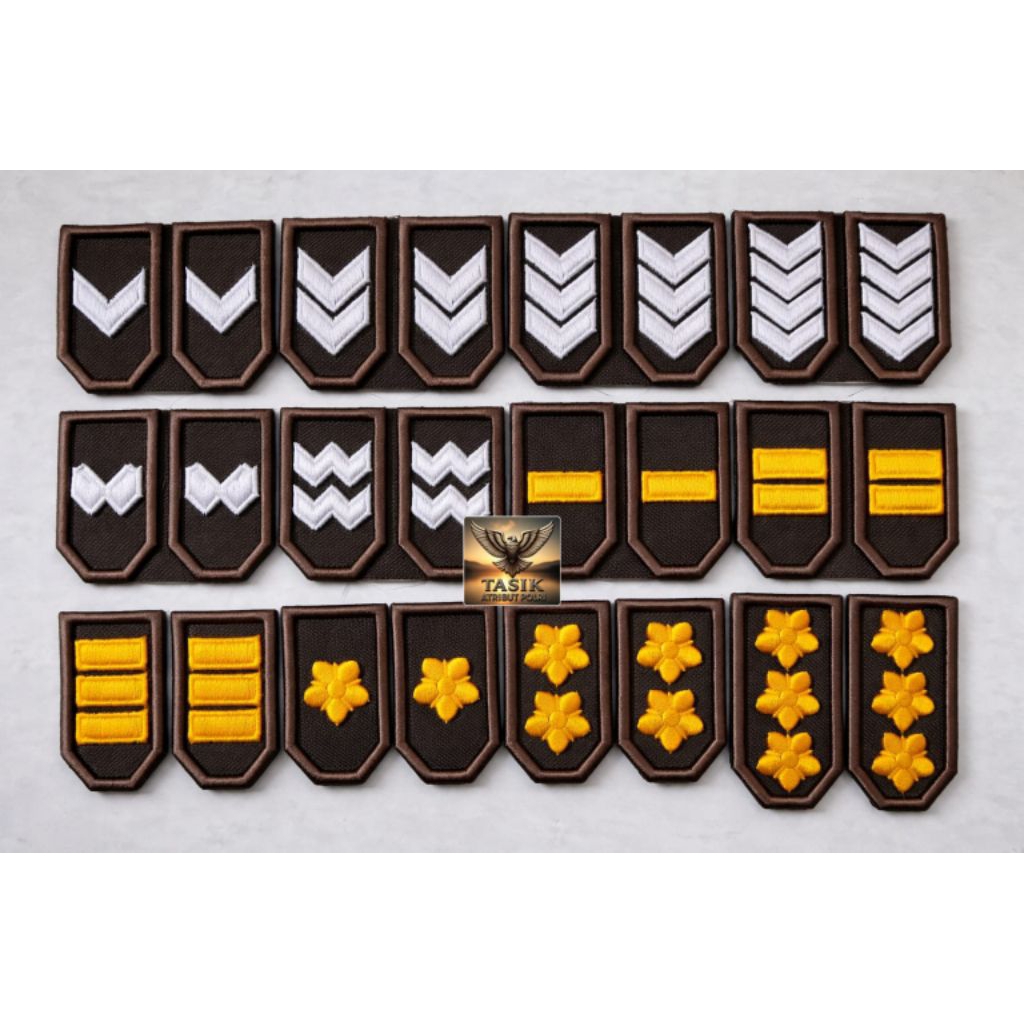 Jual Patch Pangkat PDL polisi Bordir Tebal Rapi | Atribut Seragam ...