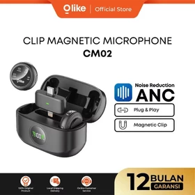 OLIKE Clip Magnetic Microphone CM02 Mic Wireless ANC Dual Port Lightning Type C 40H Baterry