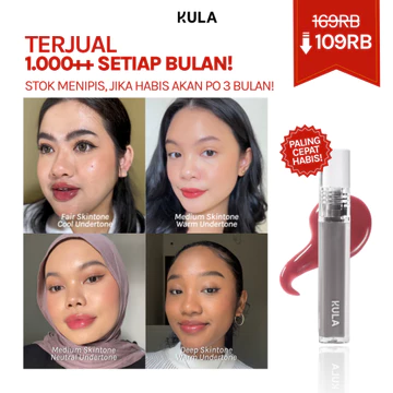 KULA The OG Liptint Shade Chloe I Liptint Untuk Bibir Kering Dan Gelap Liptint Glossy Gloss