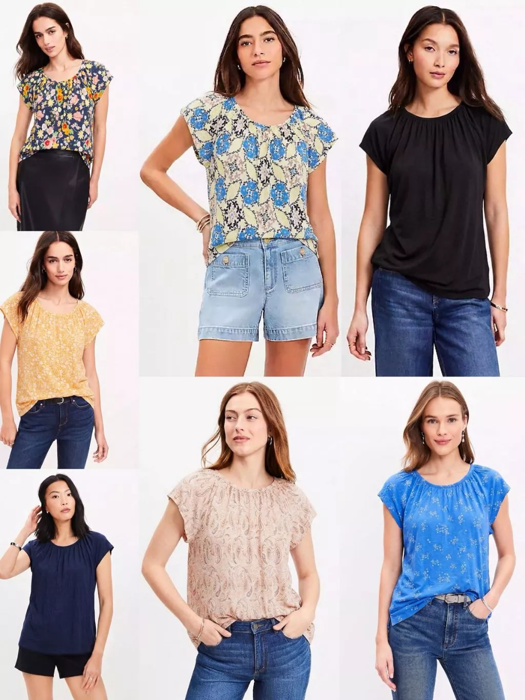 Blus Atasan Wanita Leher Kerut LFT Ruffle Sleeves Blouse - 2244