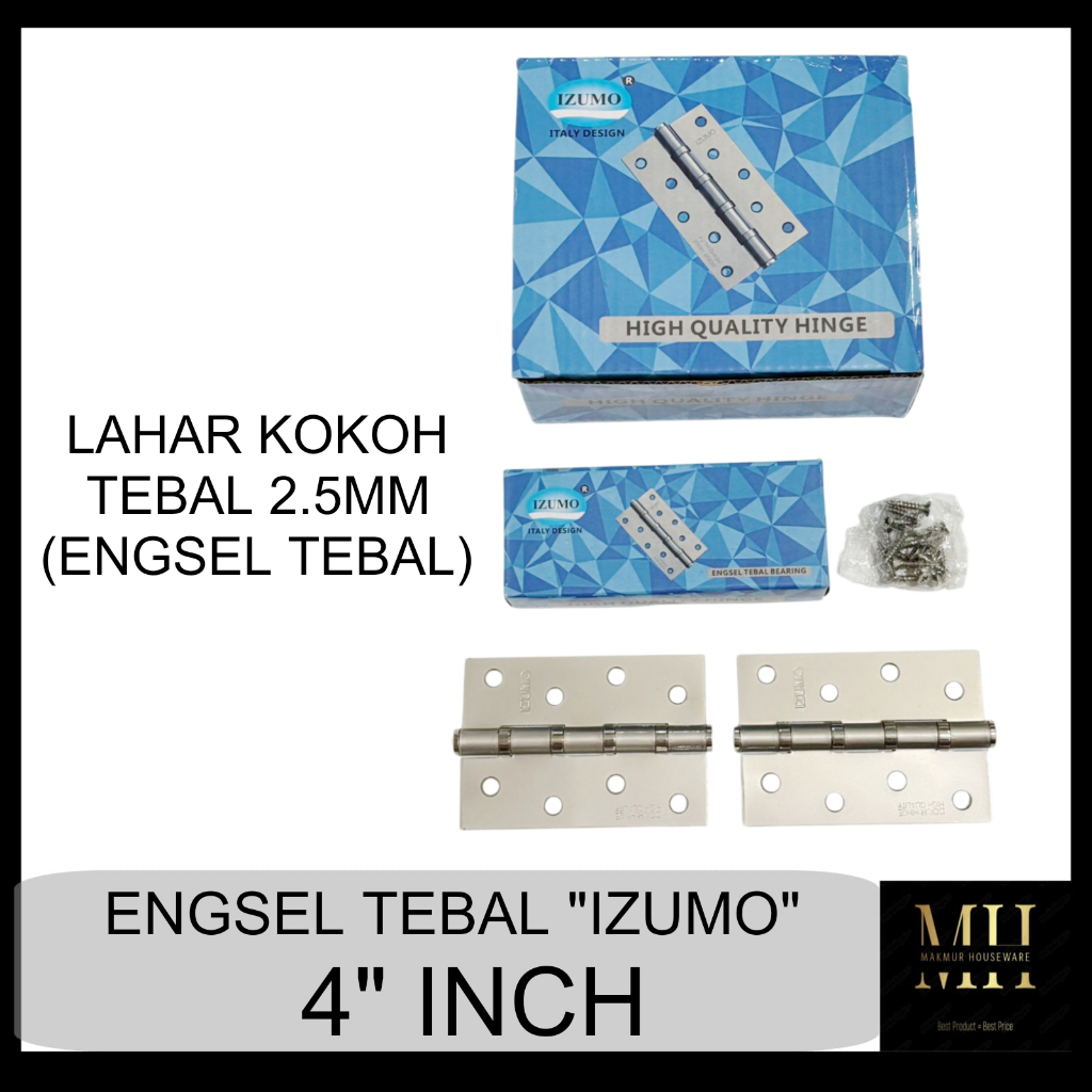 Jual ENGSEL PINTU 4INCH TEBAL / ENGSEL TEBAL UNTUK PINTU / ENGSEL 4 ...