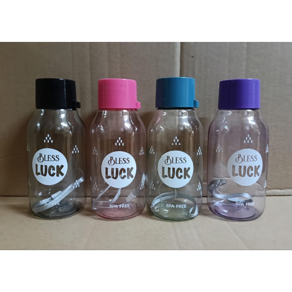 Jual NEW BOTOL MINUM PLASTIK /BOTOL MINUM UNIK BLESS LUCK DAN BELIEVE ...
