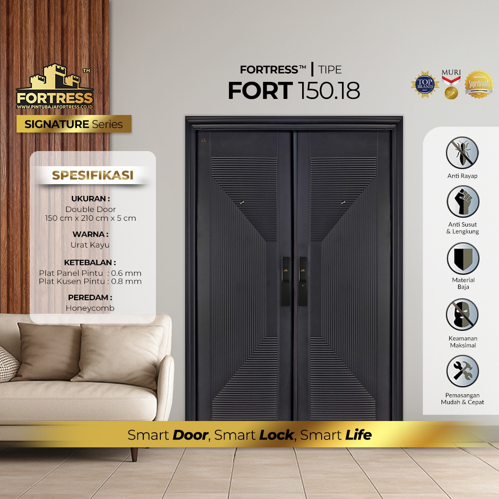 PINTU BAJA FORTRESS TYPE FORT 150 BLACK SERIES - LUAR JABODETABEK