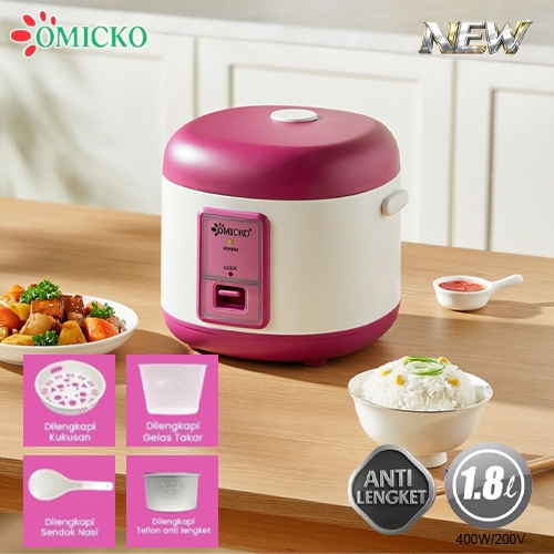 Jual OMICKO RICE COOKER/MAGIC COM 3 in1/PENANAK NASI 1.2/1.8 LITER ...