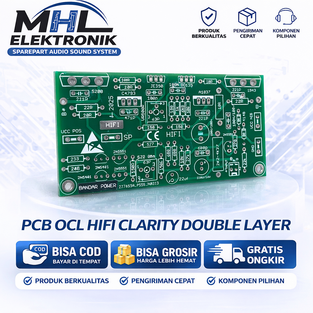 Jual PCB Power OCL Hifi Double Layer OCL HI-FI Super Clarity Bandar ...